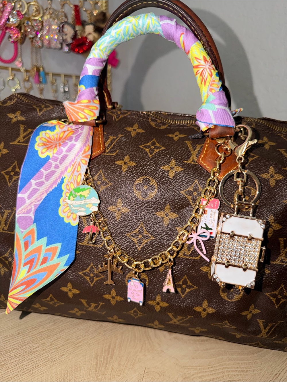 Bag Charm and Twilly